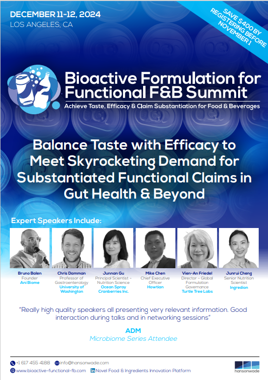 Bioactive Formulation for Functional Food & Beverage